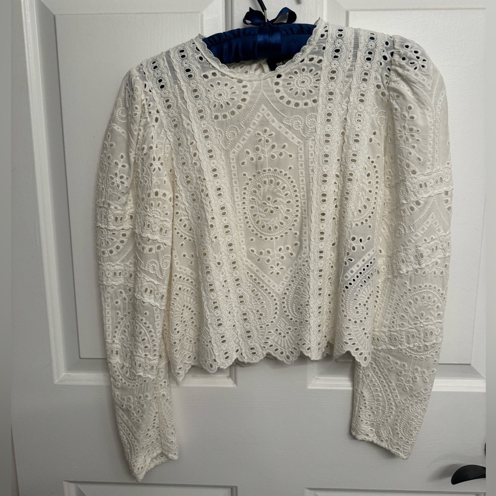 Kooples lace long sleeve top